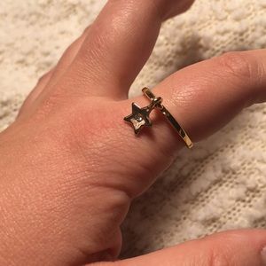 Dangly Star minimalist ring